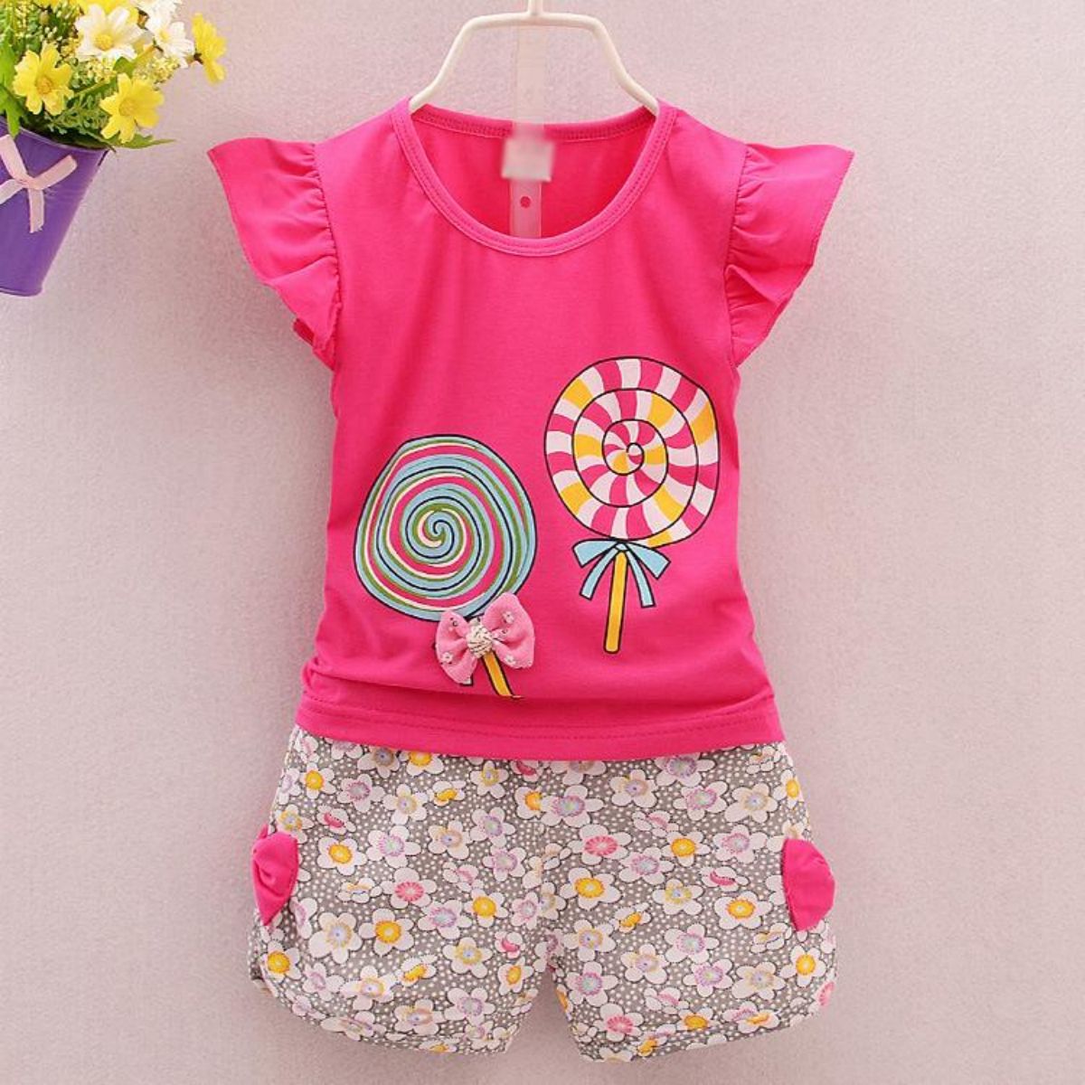 Children's clothing new summer short-sleeved vest children's suit