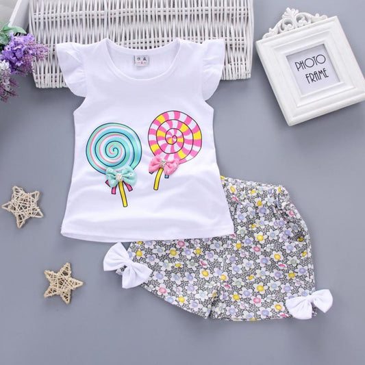 Children's clothing new summer short-sleeved vest children's suit