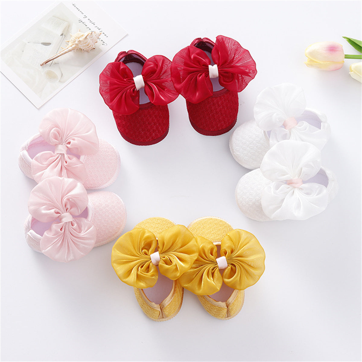 Baby Mesh Bow Princess Shoes