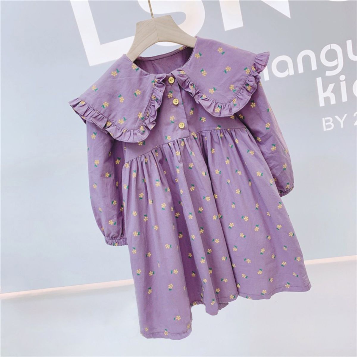 Girls autumn cotton dress