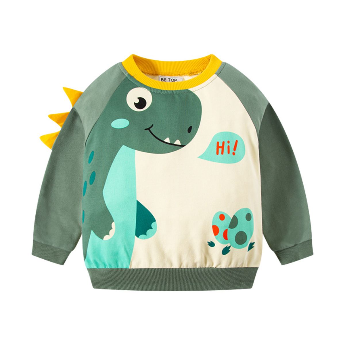 New autumn children's cartoon dinosaur pullover sweatshirt