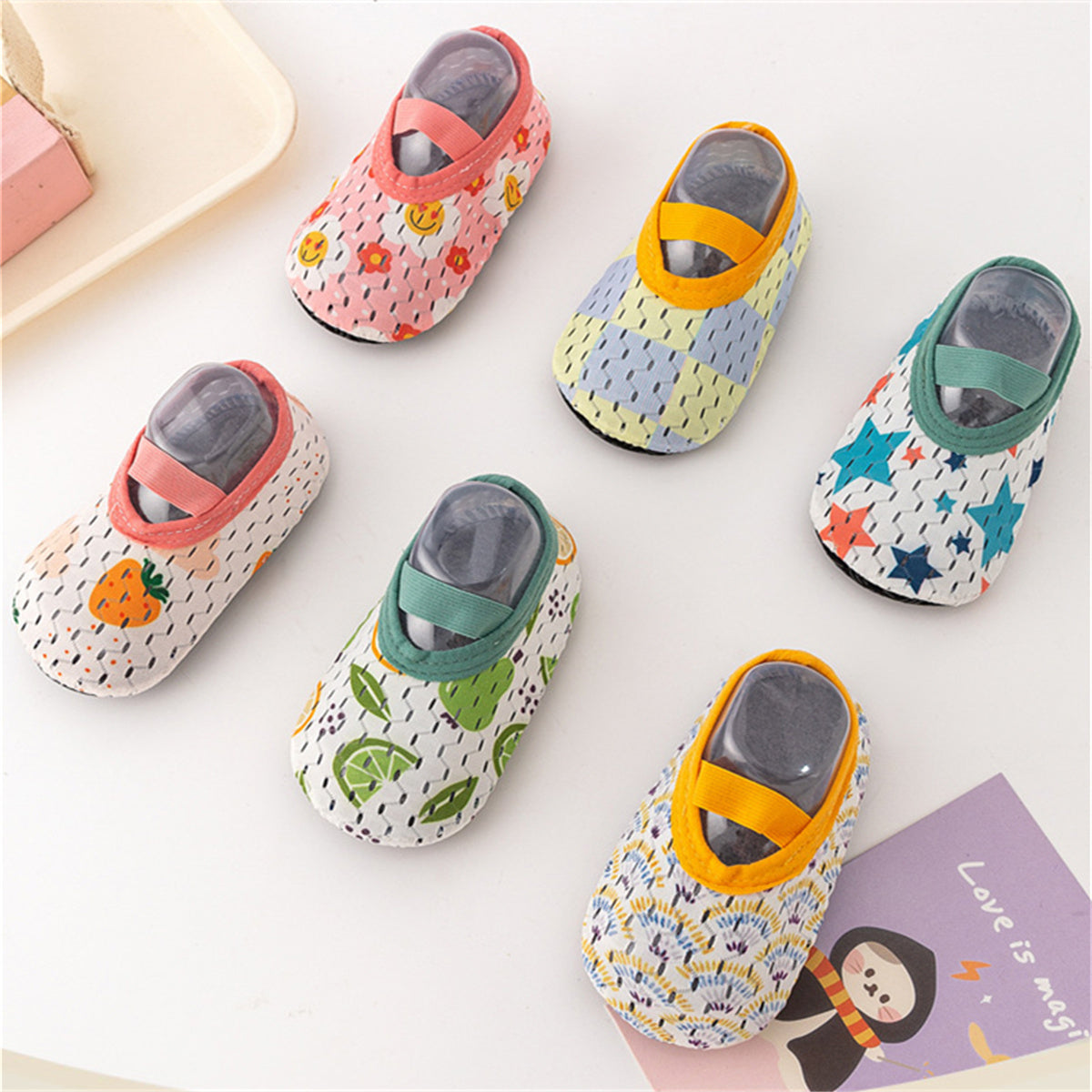 Baby and Toddler Anti-Slip Floor Socks with Exquisite Cartoon Patterns