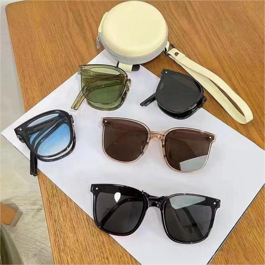 Adult foldable stylish lightweight sun protection driving sunglasses