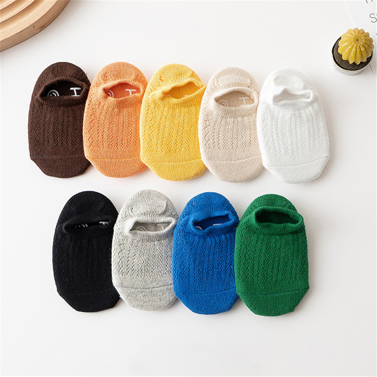 Children's solid color non-slip socks