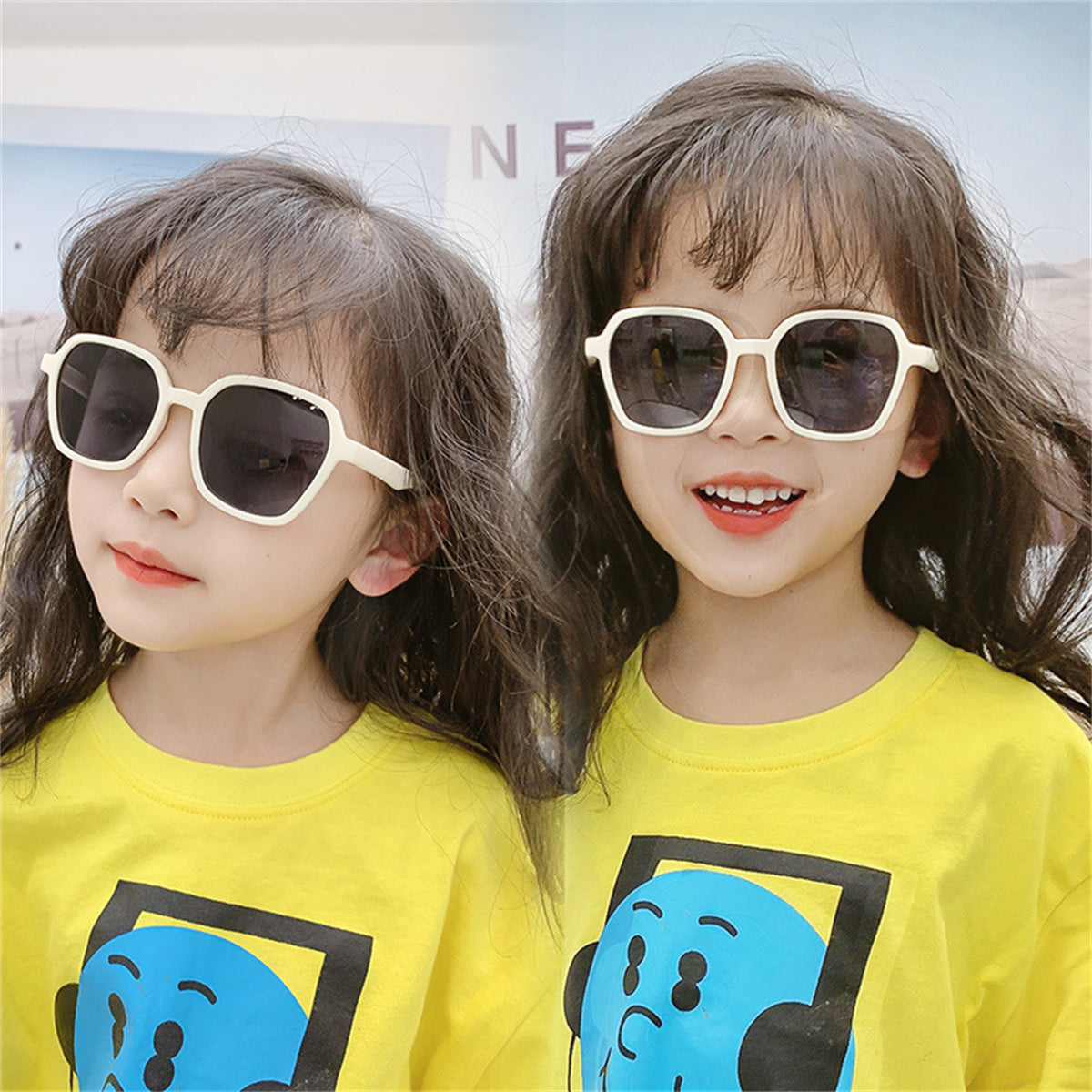 Children's solid color glasses