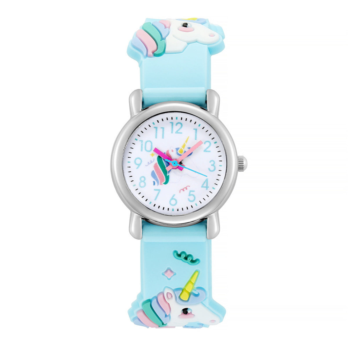 Children Girls Watch Cute 3D Unicorn Pattern Quartz Watch