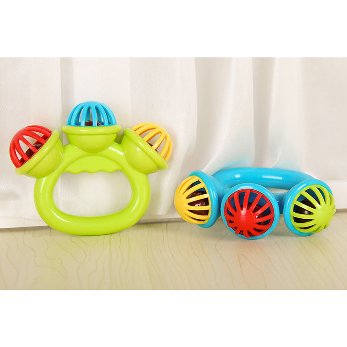 Baby soothing rattle hand bell