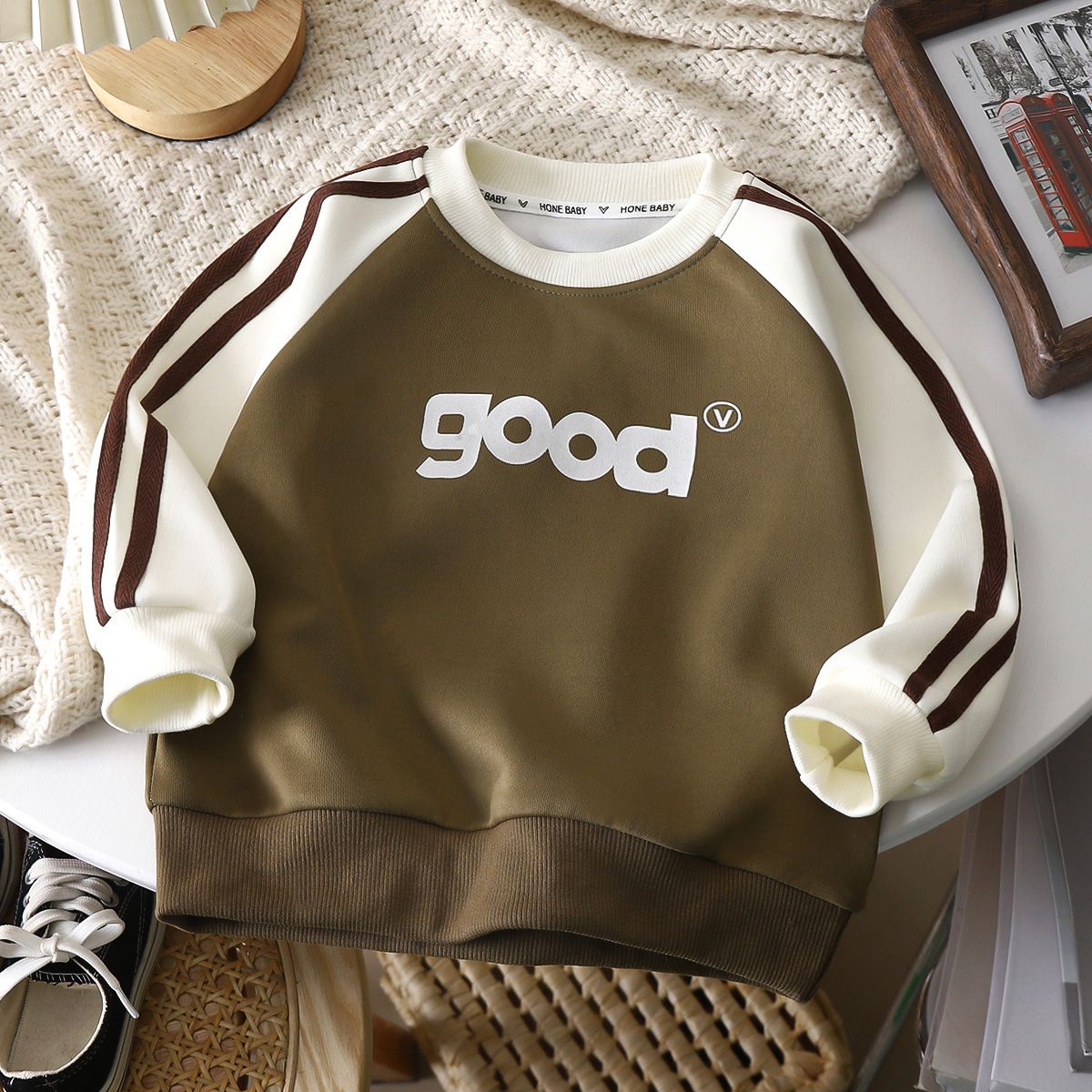 Children's sweatshirt autumn new style casual boys and girls long sleeve loose round neck sweatshirt