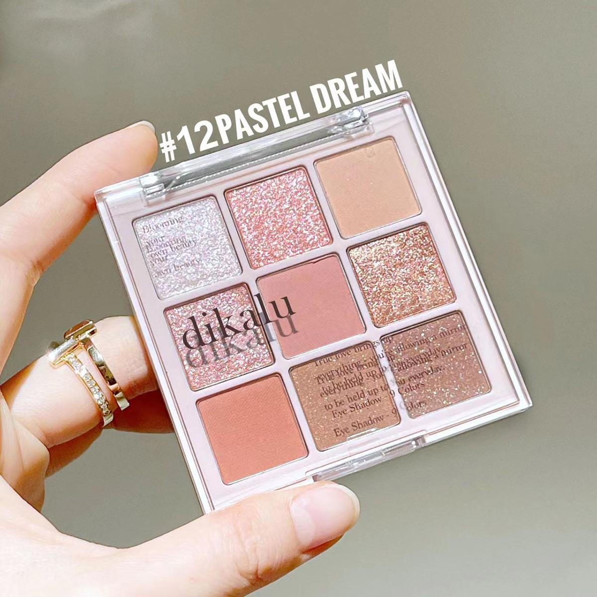 Milk tea palette pearlescent matte nine-square makeup palette eyeshadow