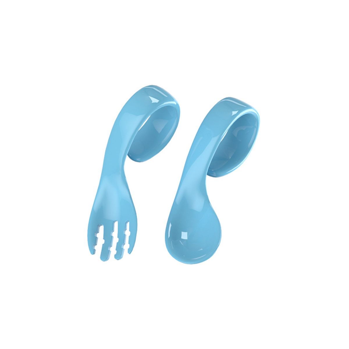 Infant fork baby training learning fork and spoon set