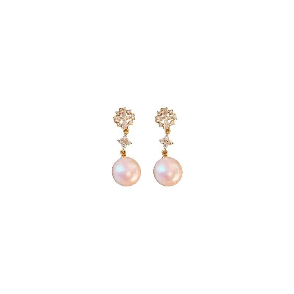 Women's daily banquet outing high-end elegant pearl earrings