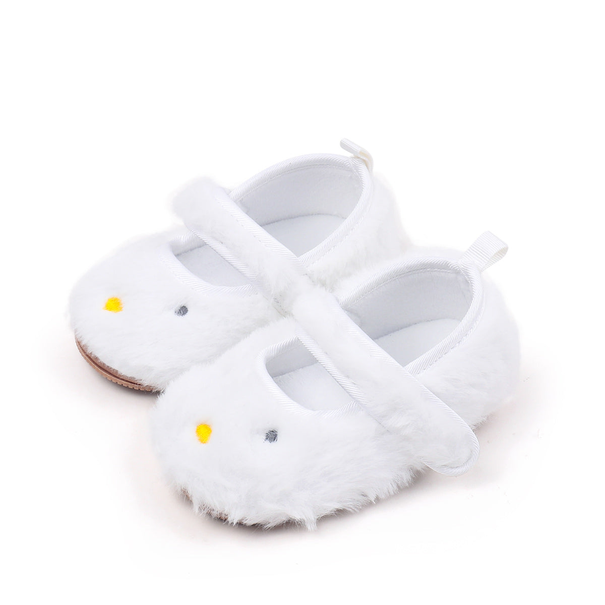 Baby Princess Shoes Plush Non-slip Soft Rubber Sole