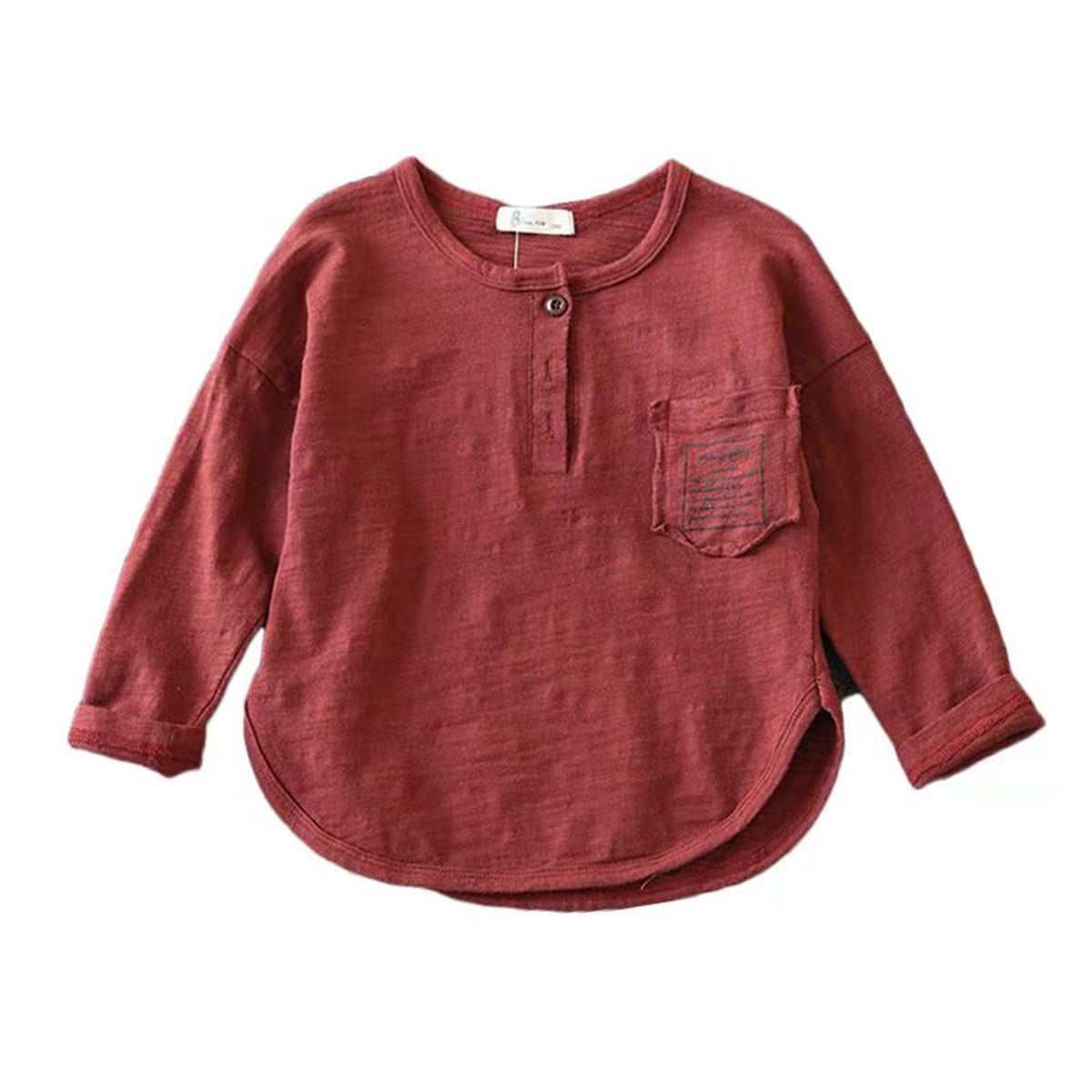 Pure cotton long-sleeved T-shirt children's base shirt middle and large children's autumn clothing tops