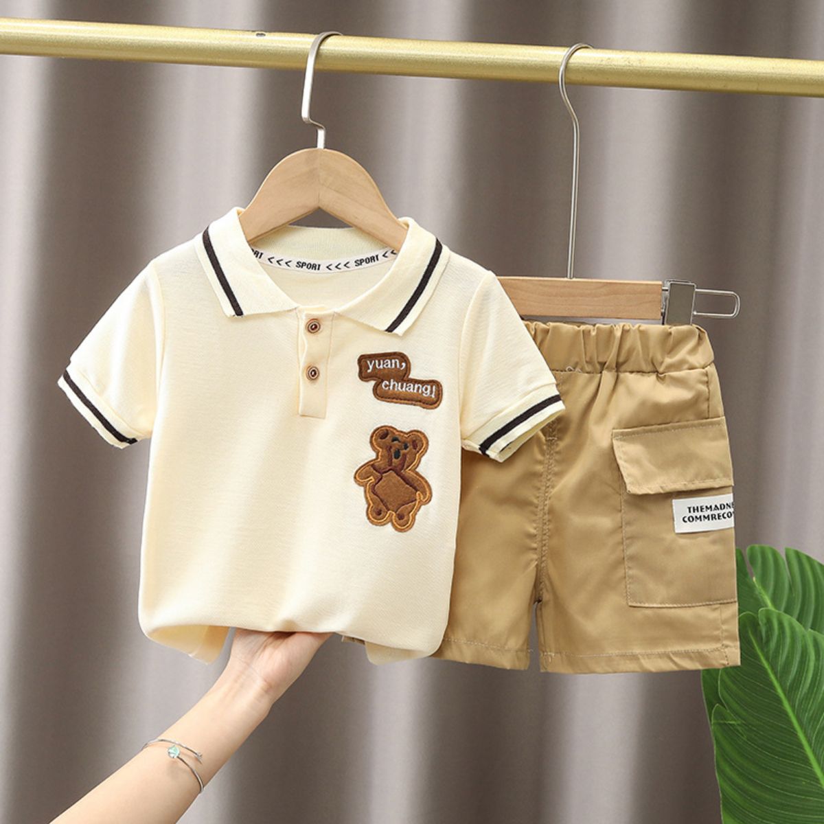 Boys summer clothes children's short-sleeved suits summer new style children's boys fashion two-piece suits trendy