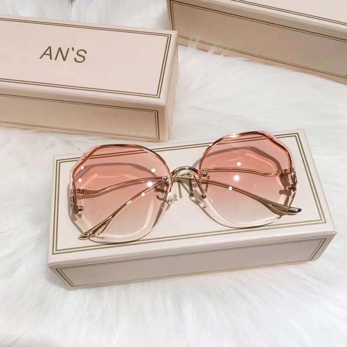 Sunglasses for women ins new round face trendy fashion sunglasses anti-ultraviolet big face slim summer