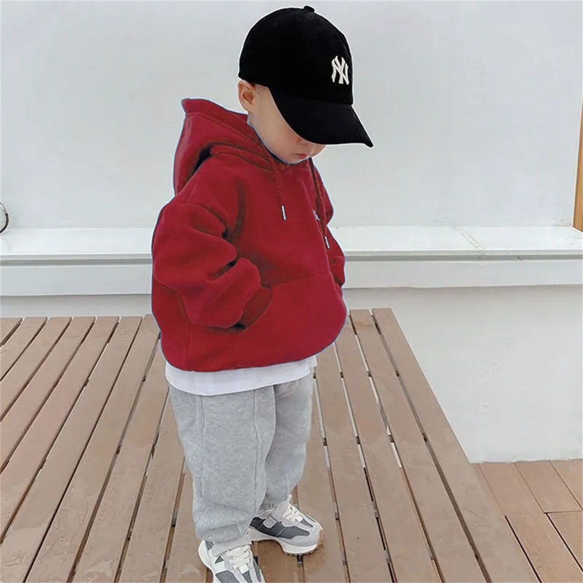 boys autumn and winter fleece sweatshirt