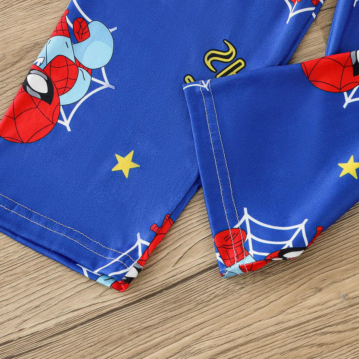 Boys' long-sleeved cartoon anime cute pajamas set