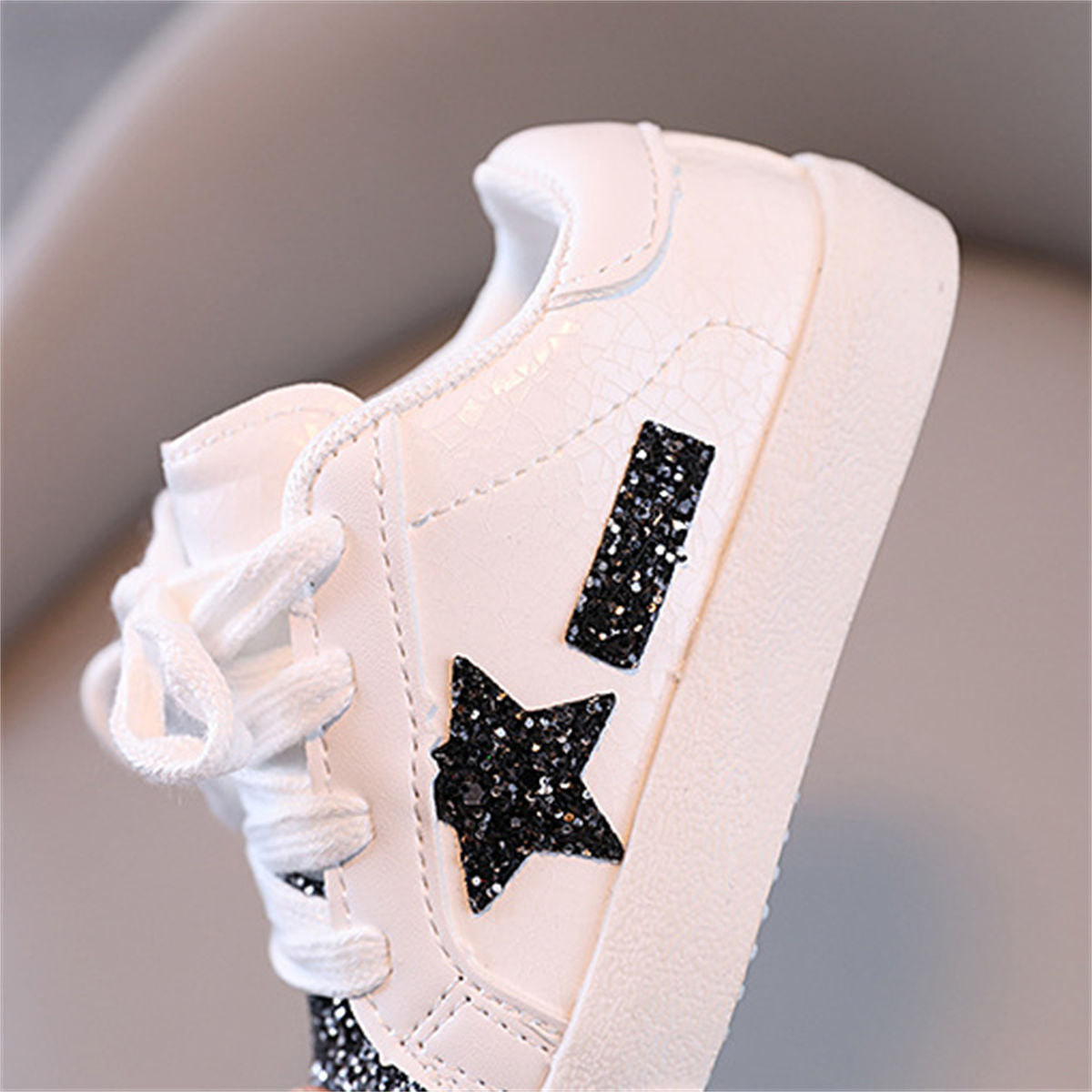 Toddler girls autumn sweet fashion style sequined star style low-top sneakers