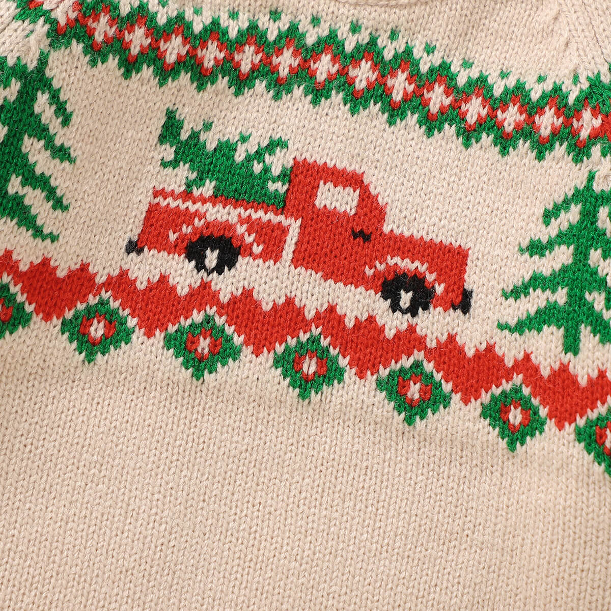 Baby Knitted Christmas Jacquard Pullover Sweater