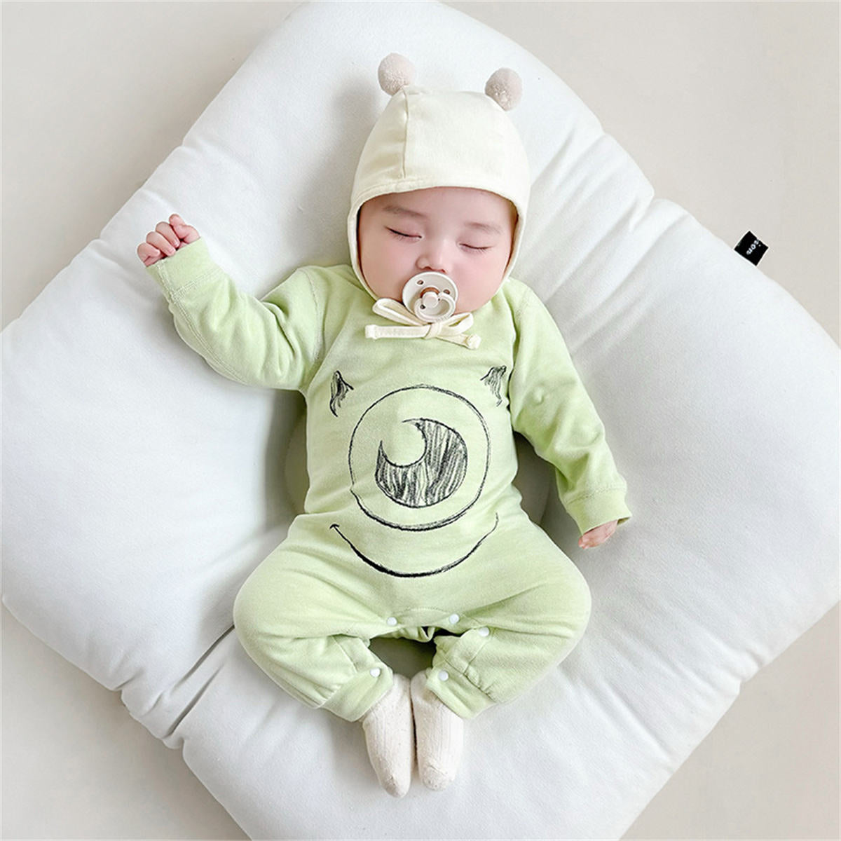 Infant wool silk autumn and winter warm romper