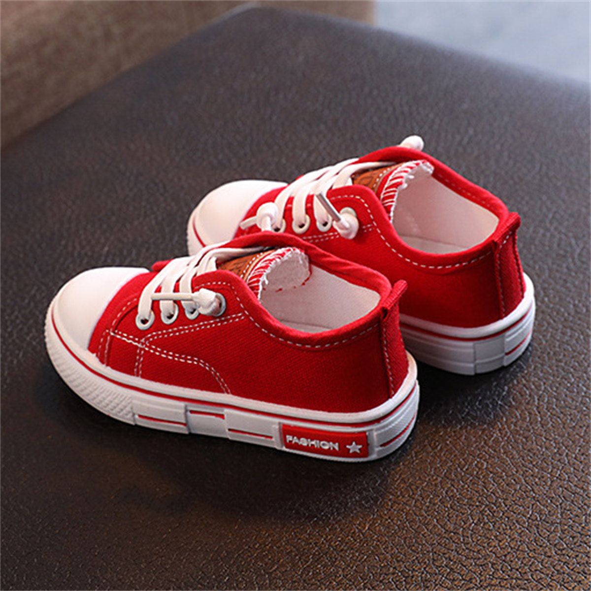 Children's and boys' spring and autumn simple casual non-slip lightweight low-top canvas shoes