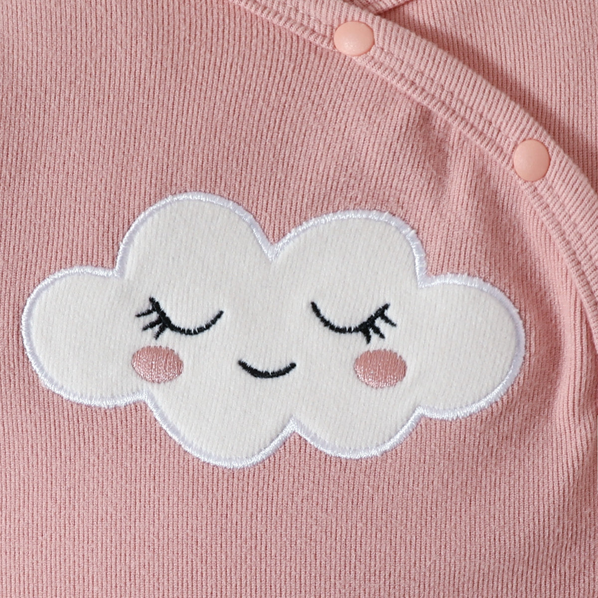 Cloud Embroidered Long Sleeve Baby Gift Set