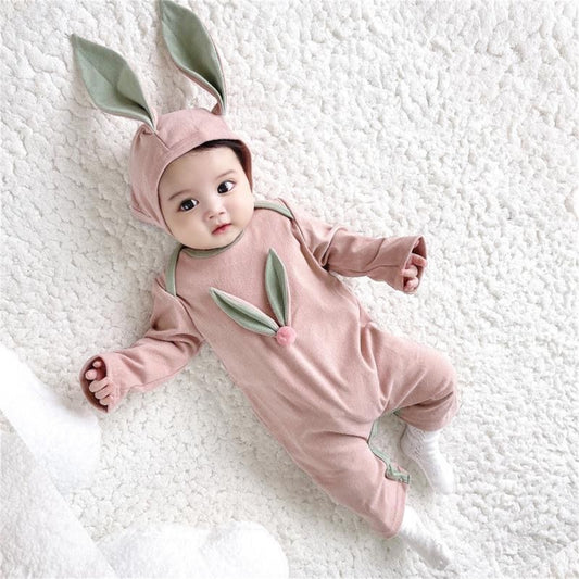 Baby jumpsuit winter bunny super cute baby girl romper