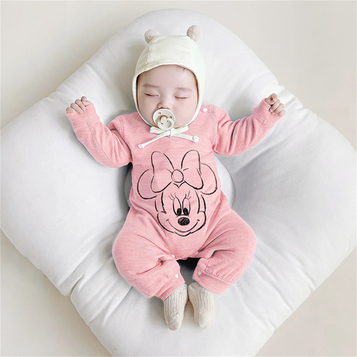 Infant wool silk autumn and winter warm romper