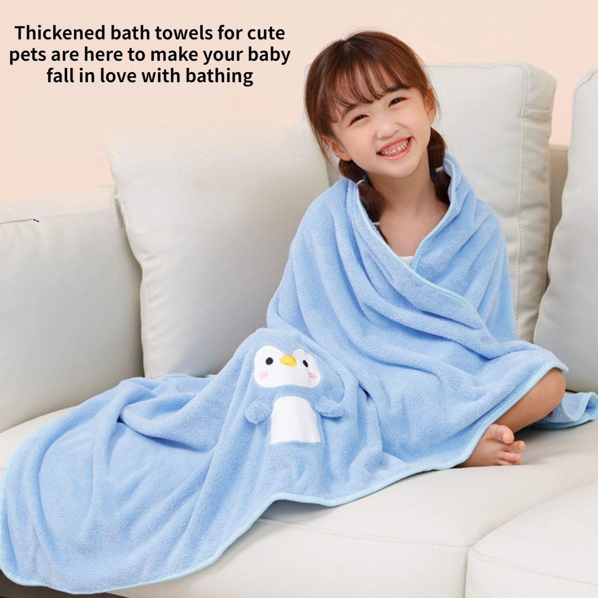 Children's bath towel bath robe newborn baby towel thin blanket