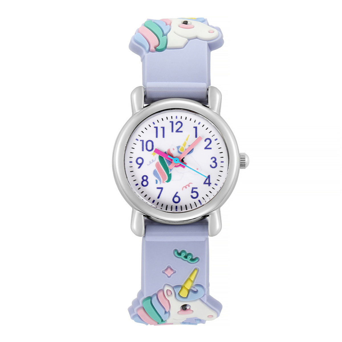 Children Girls Watch Cute 3D Unicorn Pattern Quartz Watch