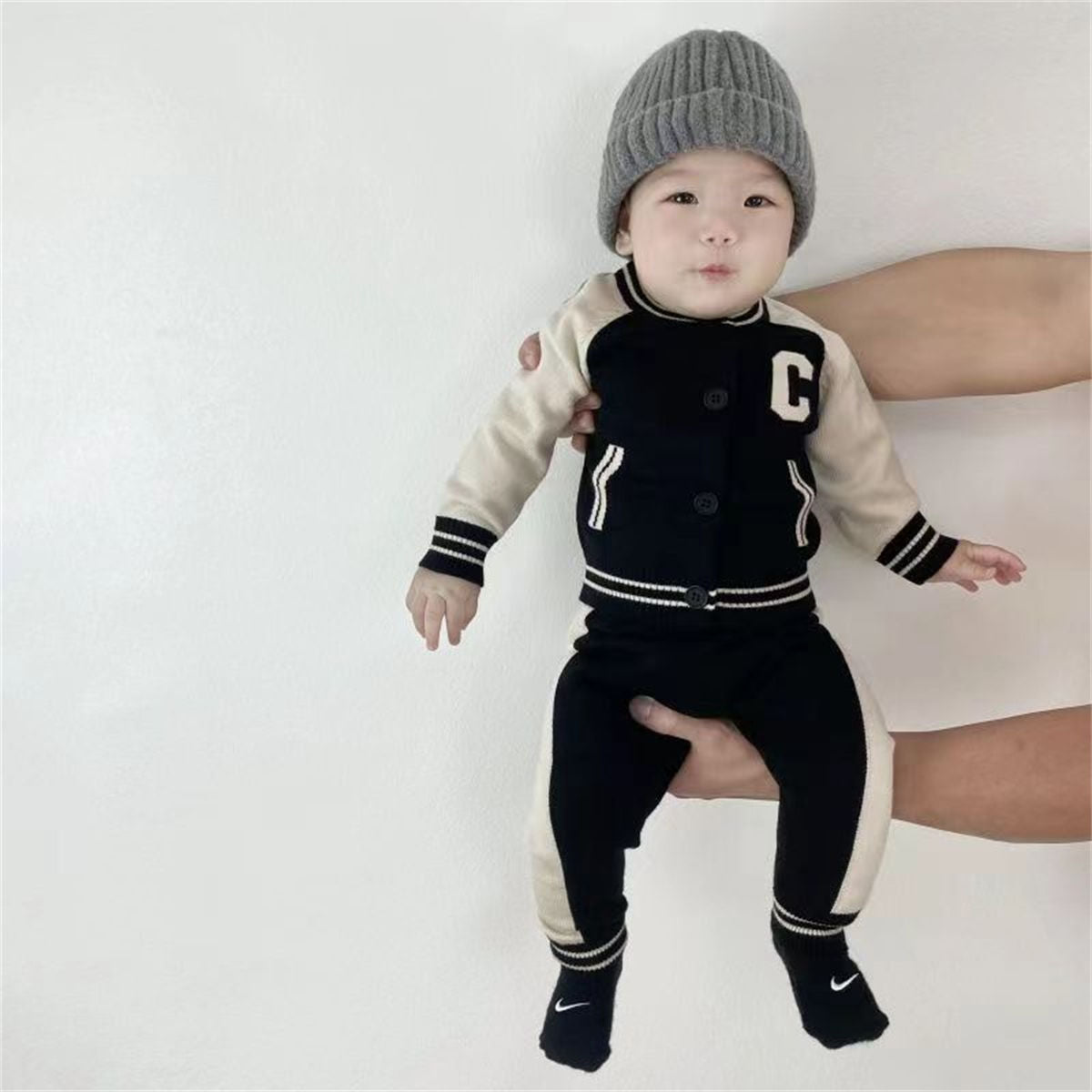 baby sweater knitted two piece set