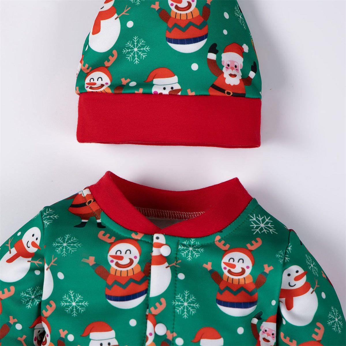 Baby and Toddler Christmas Long Sleeve Onesie and Hat