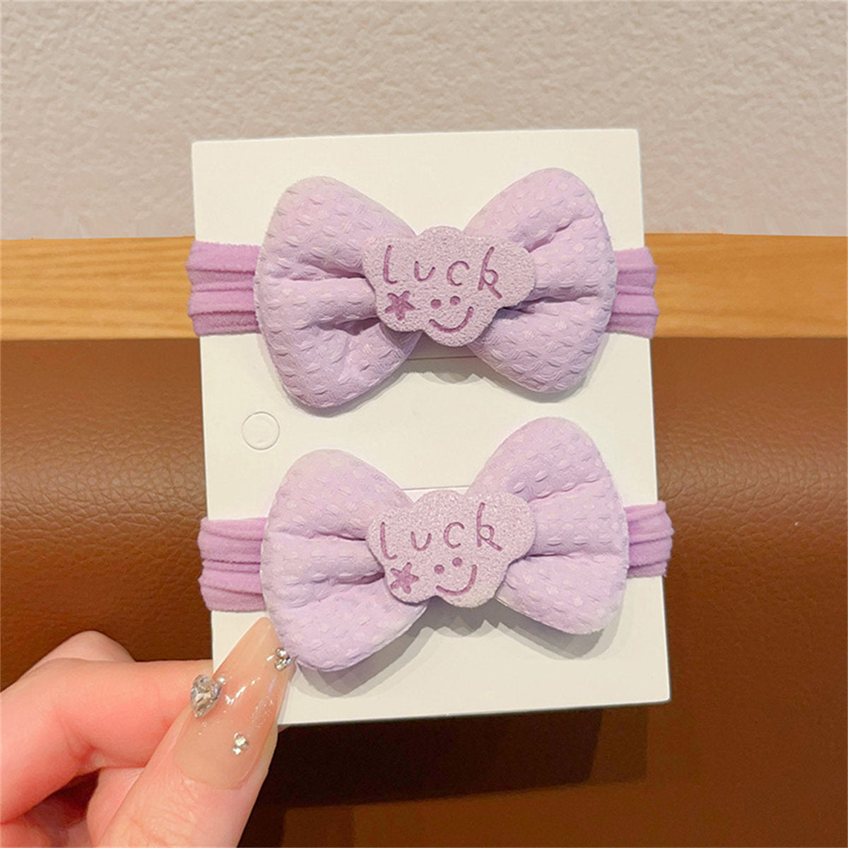 Children's 6-piece set cute cartoon style Sanrio bow soft hair rope