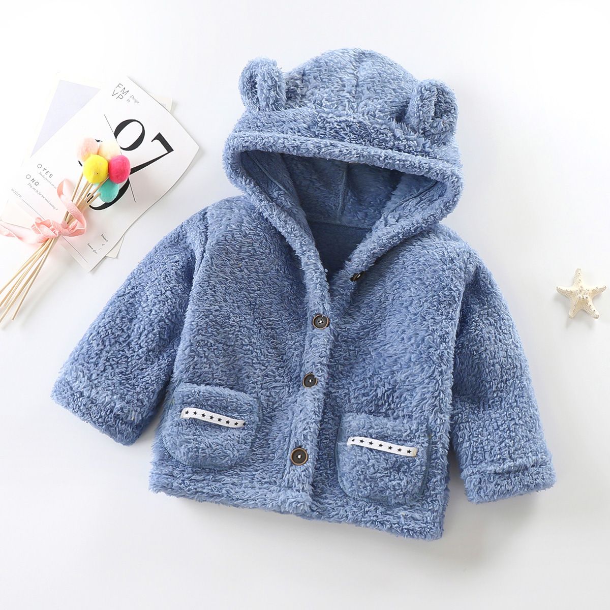 New autumn children's plush coat for boys and girls