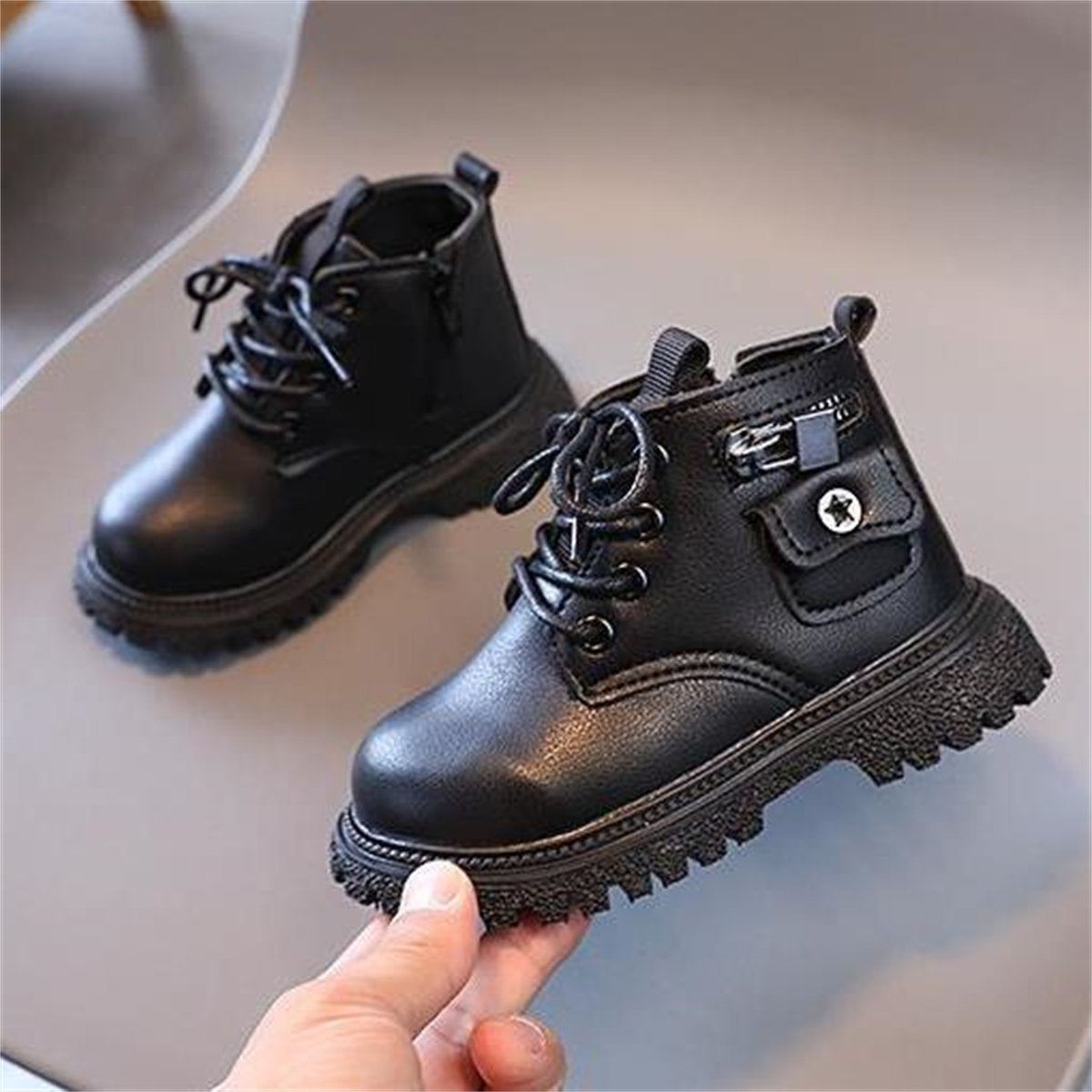 Cool and stylish waterproof, warm and non-slip Martin boots for boys and girls in autumn and winter