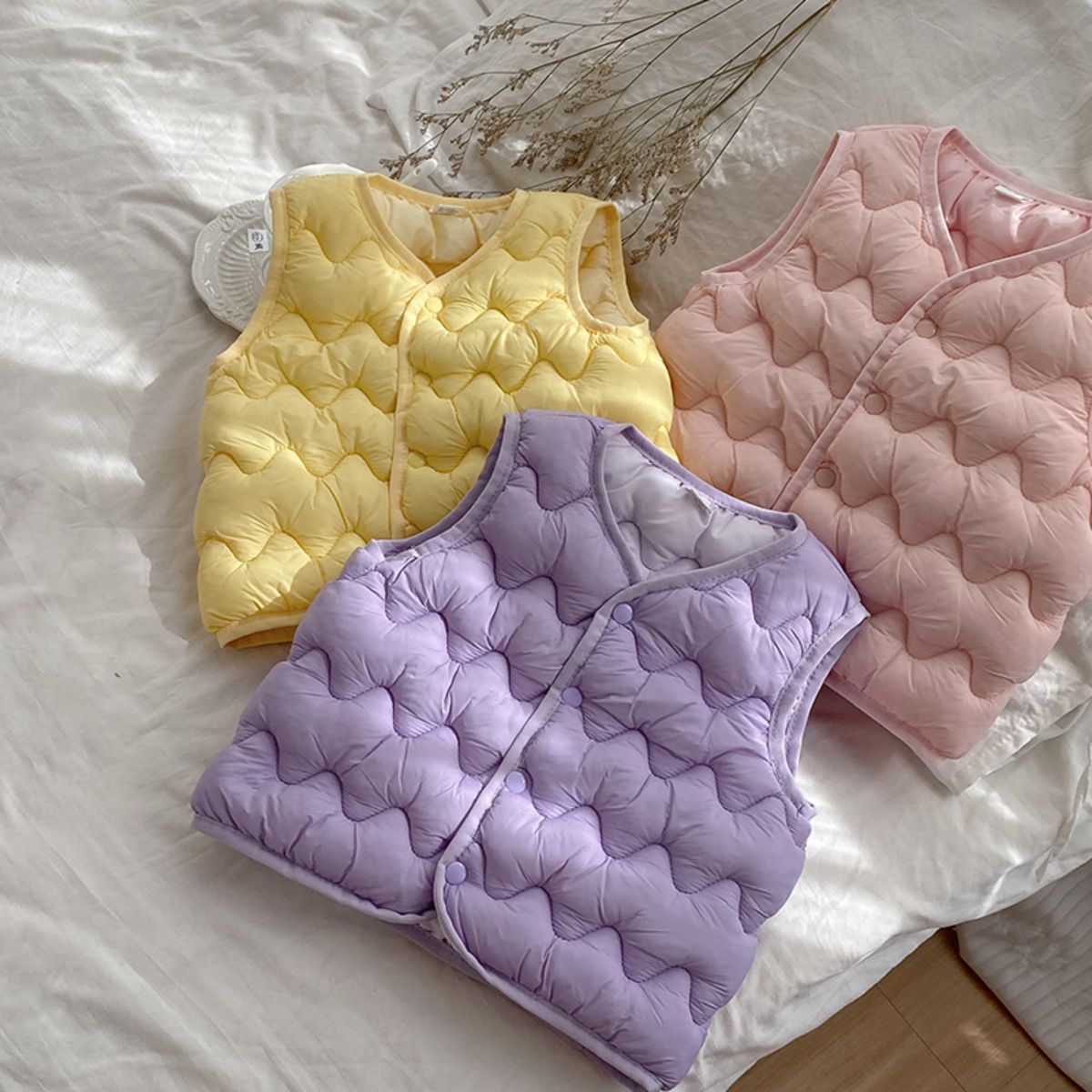 Children's down cotton vest