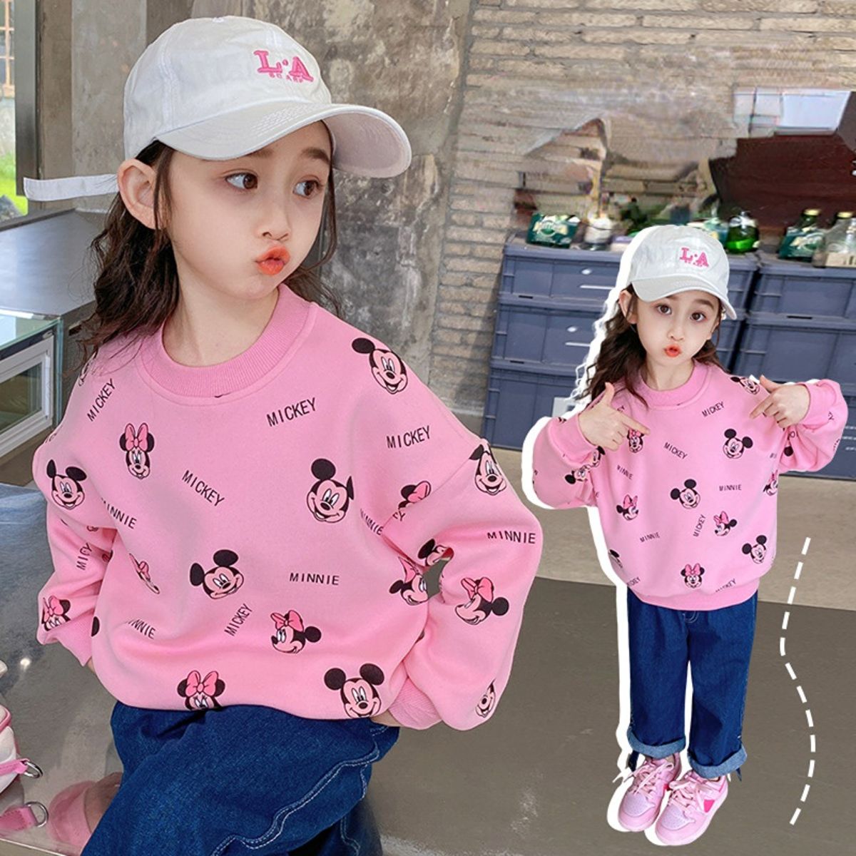 New autumn girls cartoon Mickey sweatshirt