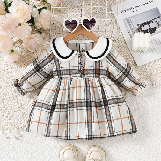 Baby girl princess doll collar spring and autumn dress