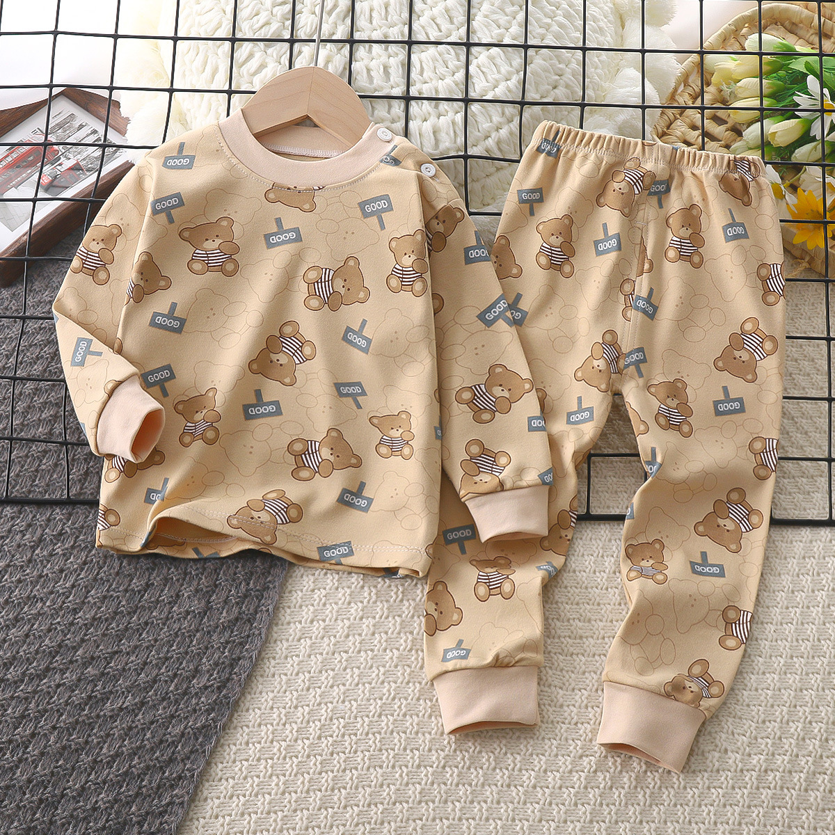 Children's underwear set pure cotton pajamas baby home clothes