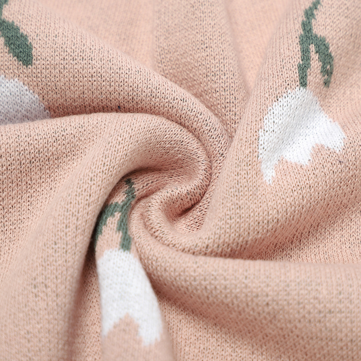 Baby knitted blanket cover