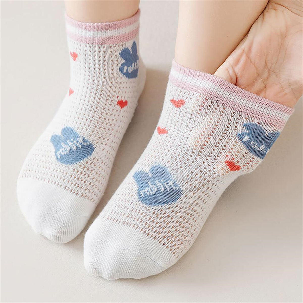 Children's 5-pack bunny socks