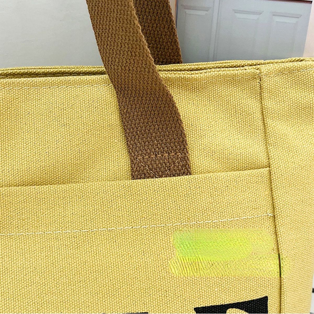 Large Capacity Letter Canvas Commuter Bag