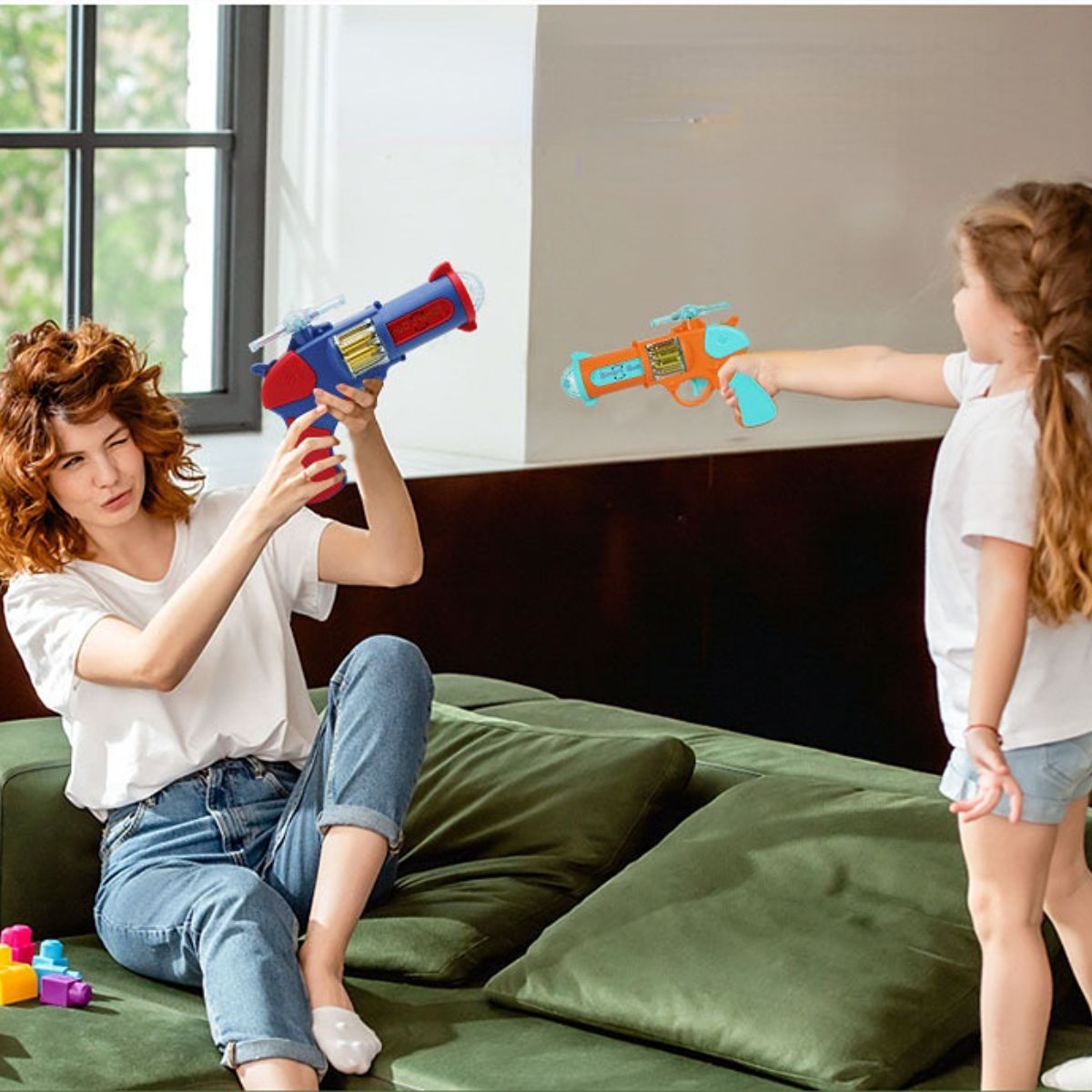 Space projection luminous toy gun