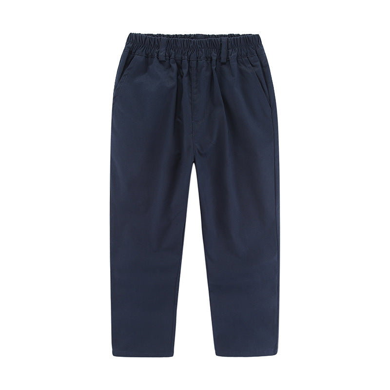 Middle and large children's suit pants casual students' daily versatile trousers