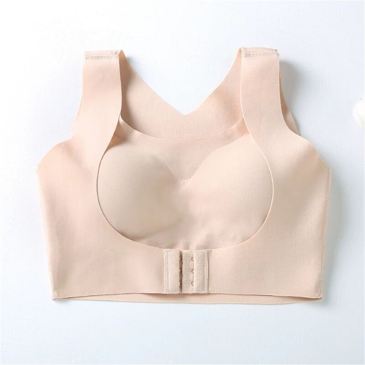 Ice silk underwear seamless breathable underwear beautiful back without steel ring front buckle gather ultra-thin underwear