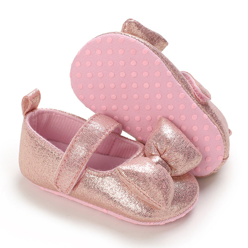 Baby Girls Autumn Cute Bow Leather Shoes