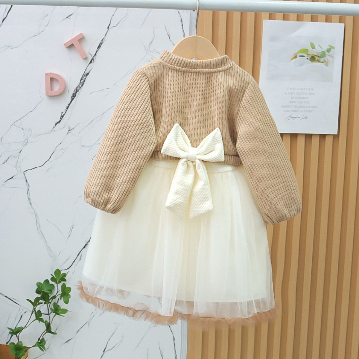 girls autumn mesh dress