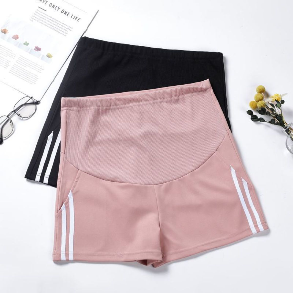 Pregnant women's shorts summer outdoor wear suit bottoming thin pregnant women pants