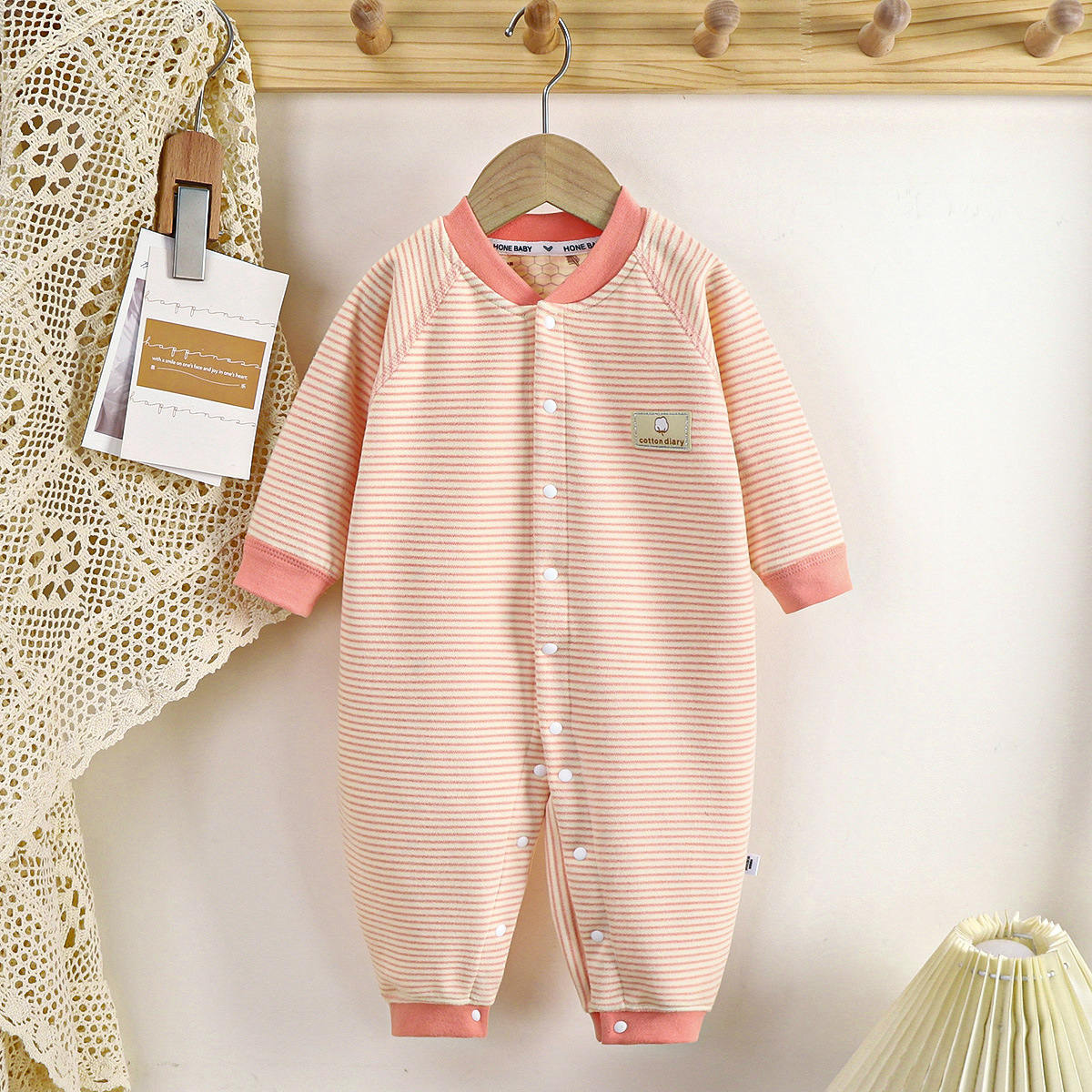 Baby thermal underwear pajamas long sleeve romper