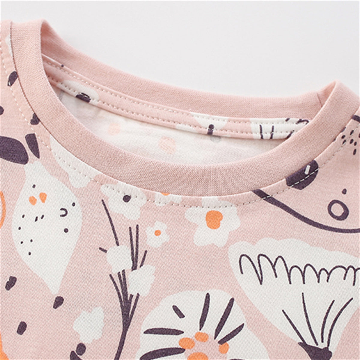 Cartoon bunny print home wear cotton suit